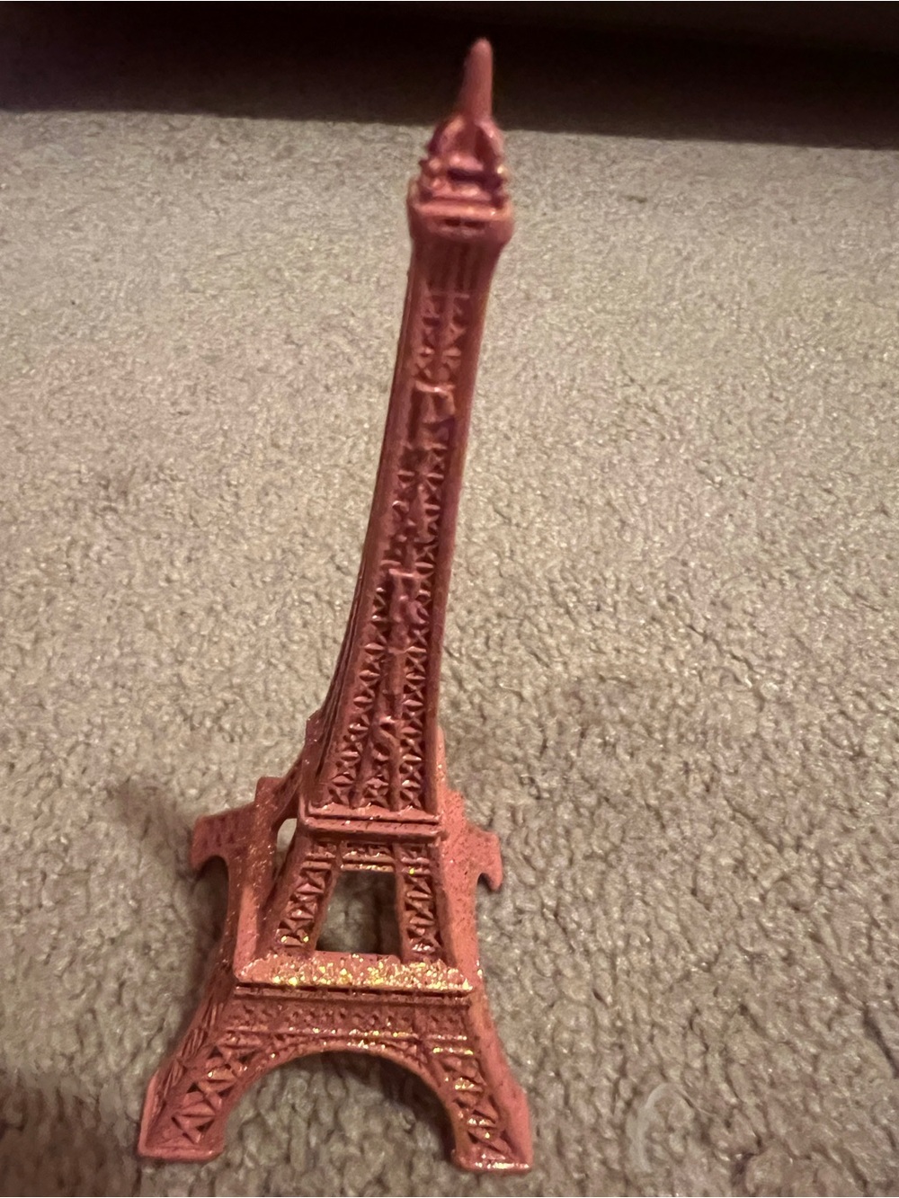 Decorative Eiffel Tower Statue - Rose Gold Tone
